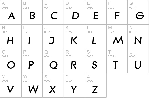 LiteraSerial-Heavy-Italic uppercase A-Z preview