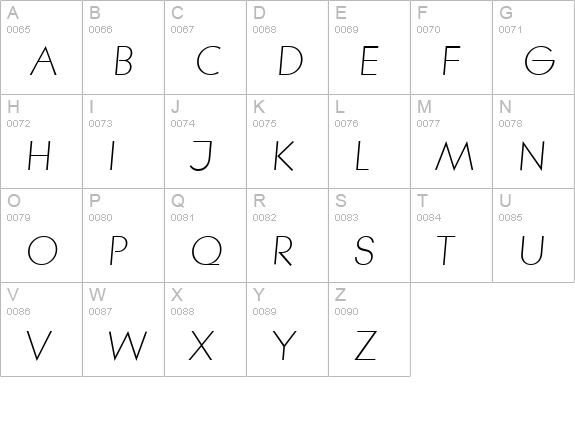 LiteraSerial-Light-Italic uppercase A-Z preview