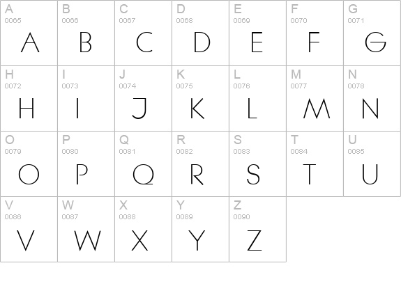 LiteraSerial-Light-Regular uppercase A-Z preview