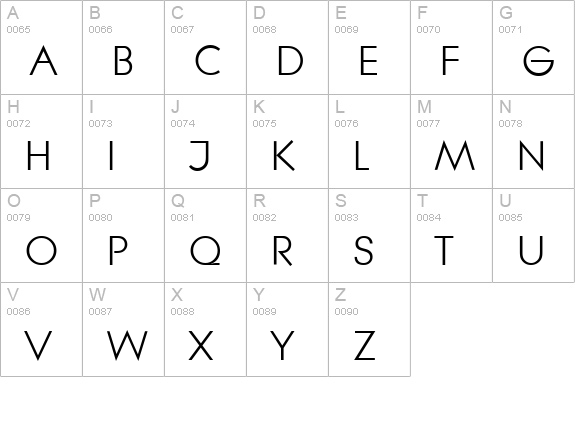 LiteraSerial-Regular uppercase A-Z preview
