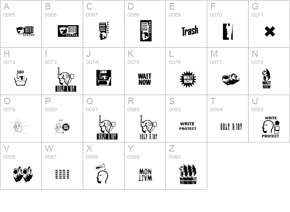 Lithium uppercase A-Z preview