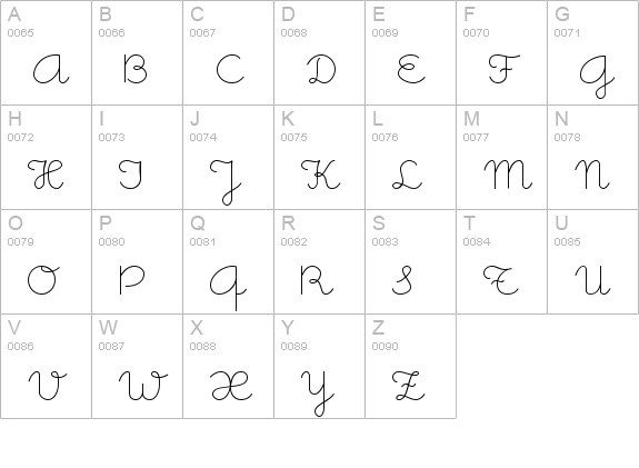 Little Days uppercase A-Z preview