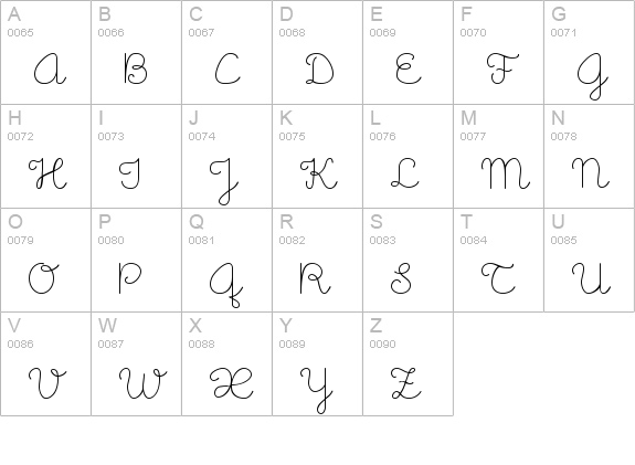 Little Days Alt uppercase A-Z preview