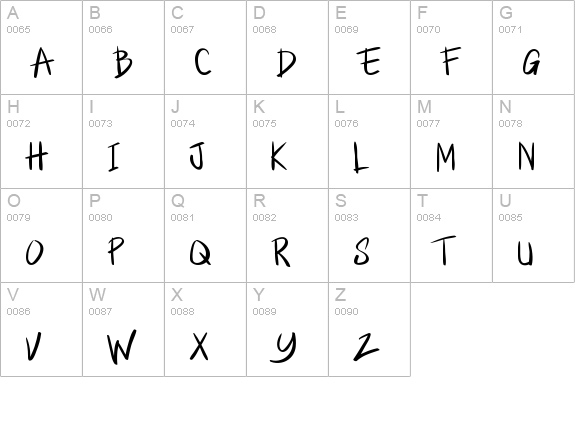 Little Jack uppercase A-Z preview