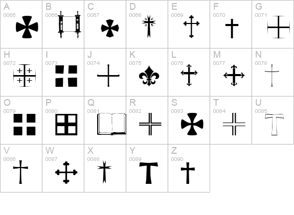 Little Regular uppercase A-Z preview