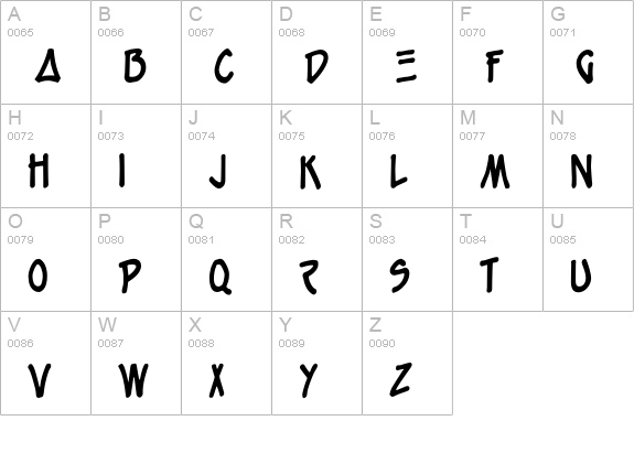 LittleLouis uppercase A-Z preview
