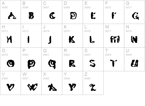 Littles uppercase A-Z preview