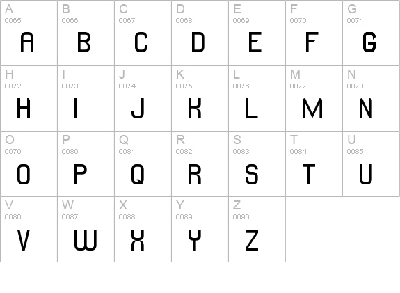 LJ Design Studios Lidea National uppercase A-Z preview