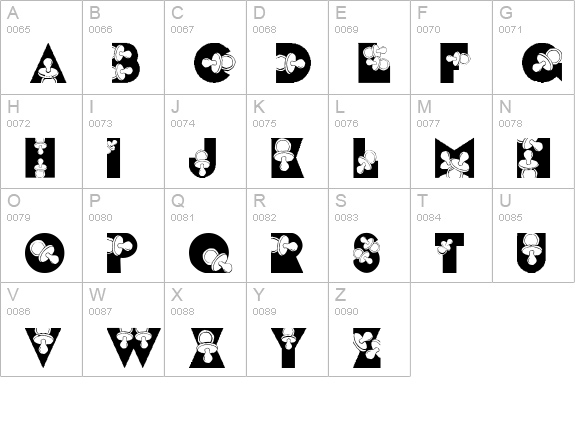 LMS Binky Baby uppercase A-Z preview
