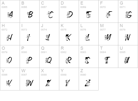 LMS Color Kids uppercase A-Z preview