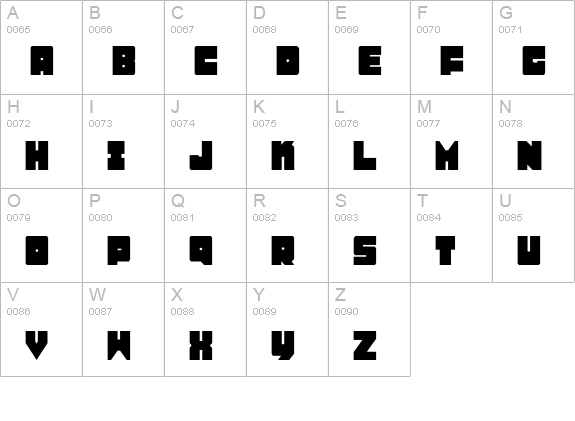 Lobo Tommy Condensed uppercase A-Z preview