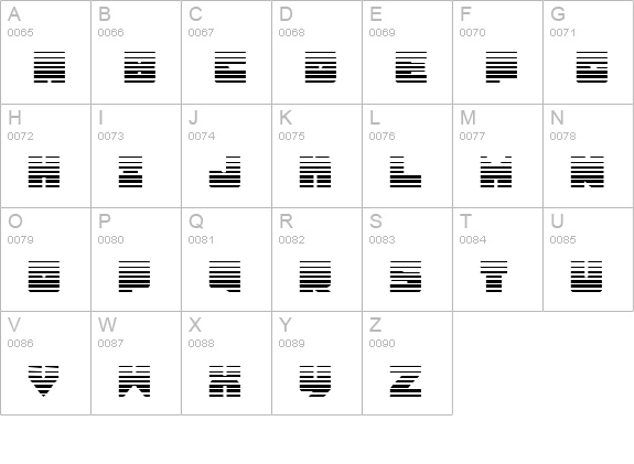 Lobo Tommy Gradient uppercase A-Z preview