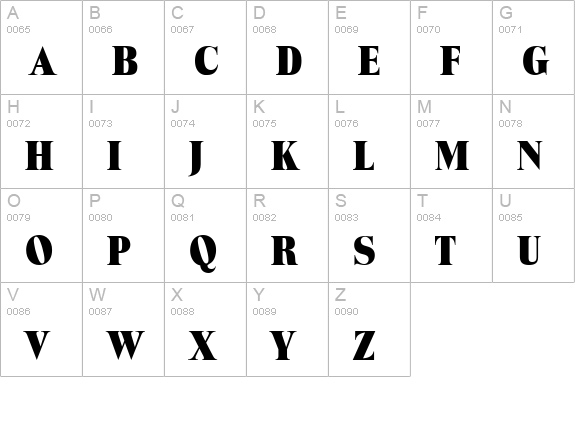 Locura Display SSi uppercase A-Z preview