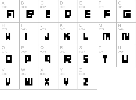 LodelFizler uppercase A-Z preview