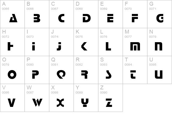 Logan Regular uppercase A-Z preview