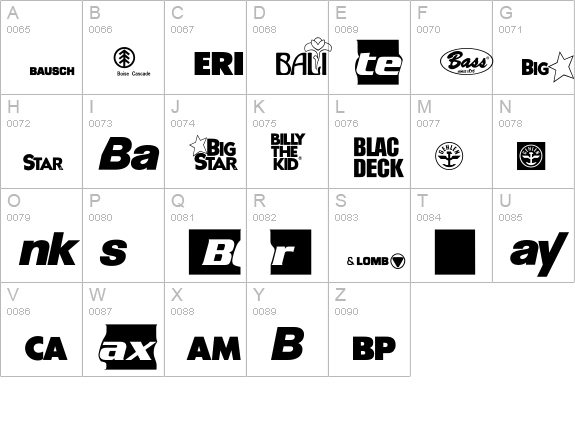 LogosCompanyP03 uppercase A-Z preview