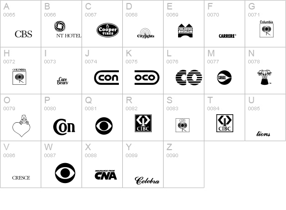 LogosCompanyP04 uppercase A-Z preview