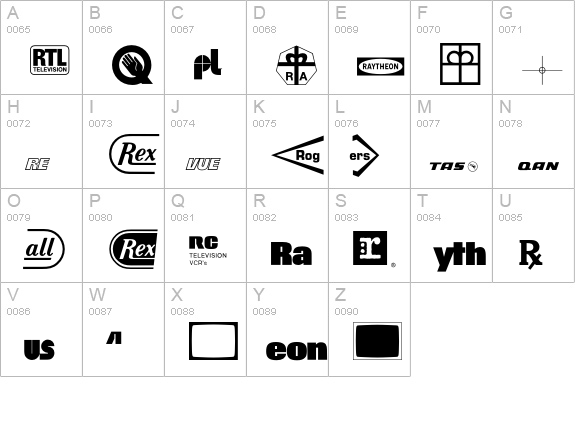 LogosCompanyP15 uppercase A-Z preview