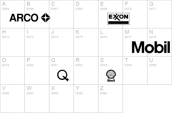 LogosEnergy uppercase A-Z preview