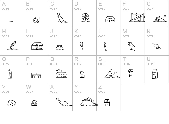 LoKinderDingsbums Links uppercase A-Z preview