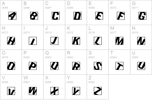Lola uppercase A-Z preview