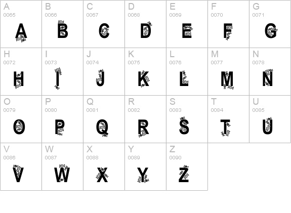 Lolly uppercase A-Z preview