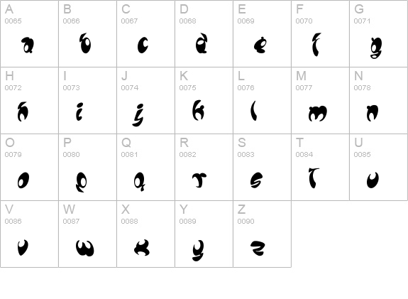 Lomax uppercase A-Z preview
