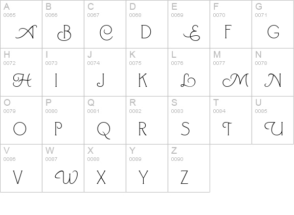 Londonderry Air NF uppercase A-Z preview