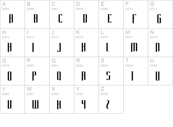 Long Cool Grandma uppercase A-Z preview