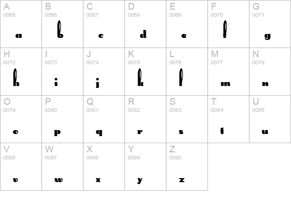 Long Ears MF uppercase A-Z preview