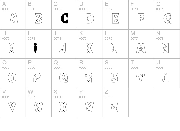 LoopDeLoop uppercase A-Z preview