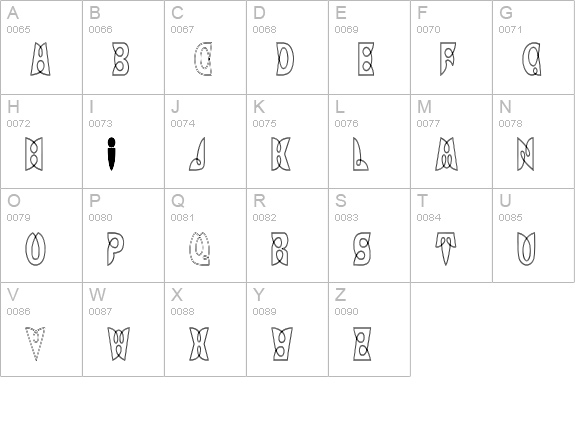 LoopDeLoopHC uppercase A-Z preview