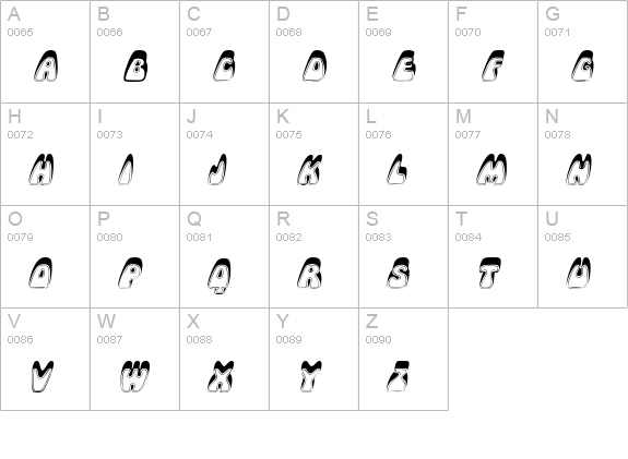 LoppDisplay Italic uppercase A-Z preview