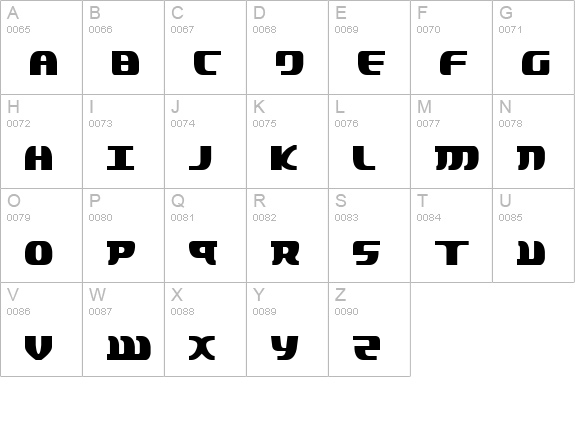 Lord of the Sith Condensed uppercase A-Z preview