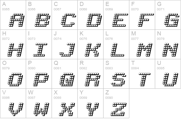 LotsOfDotz uppercase A-Z preview