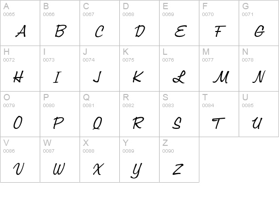 Louisiana uppercase A-Z preview
