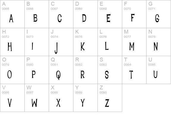 Lounge Bait uppercase A-Z preview