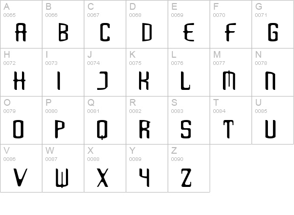 Love Bytes uppercase A-Z preview