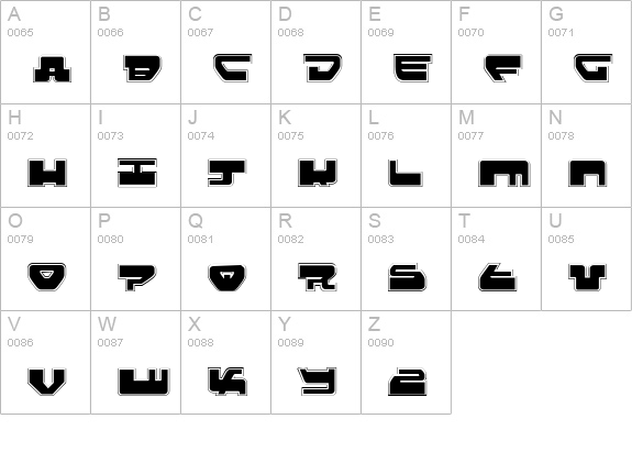 Loveladies Pro uppercase A-Z preview