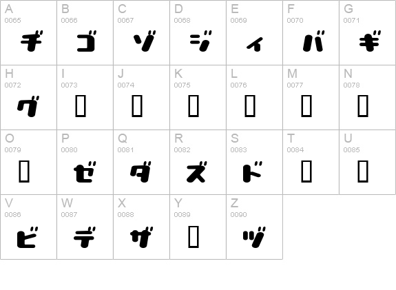 lovely capsule uppercase A-Z preview