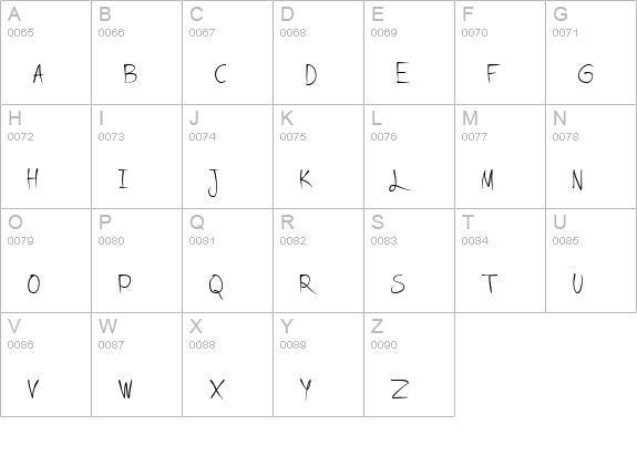 Lovitz uppercase A-Z preview