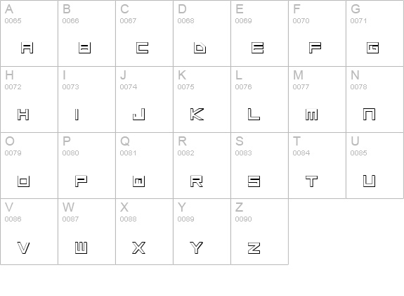 Low Gun Screen Bold 3D uppercase A-Z preview
