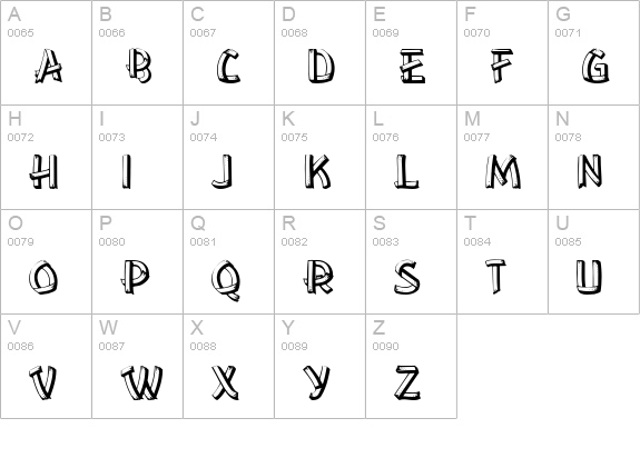 LowerEastSide Normal uppercase A-Z preview