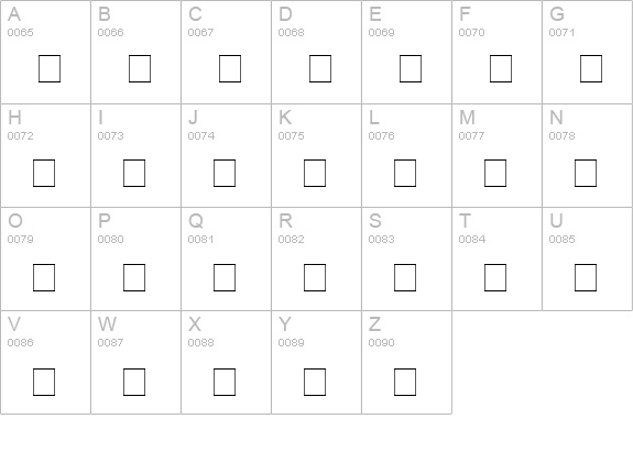 Loxx uppercase A-Z preview