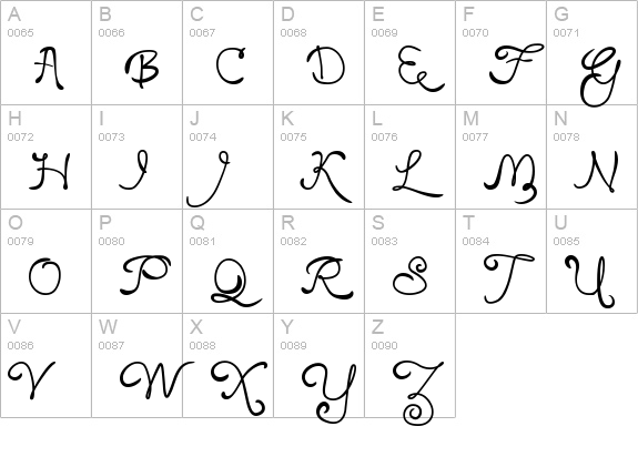 Loyal Fame uppercase A-Z preview