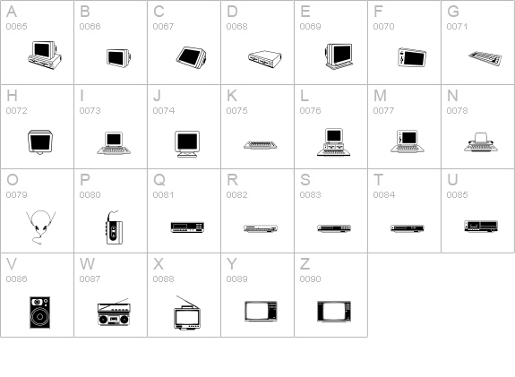LPLset uppercase A-Z preview