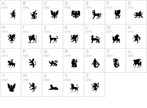 lpmyth uppercase A-Z preview