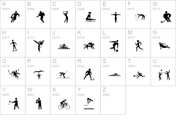 lpsports1 uppercase A-Z preview