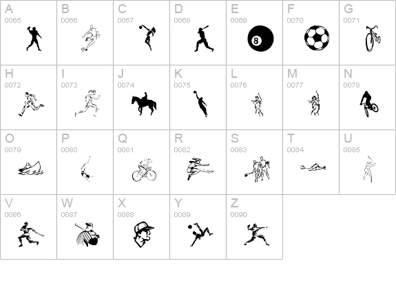 lpsports2 uppercase A-Z preview