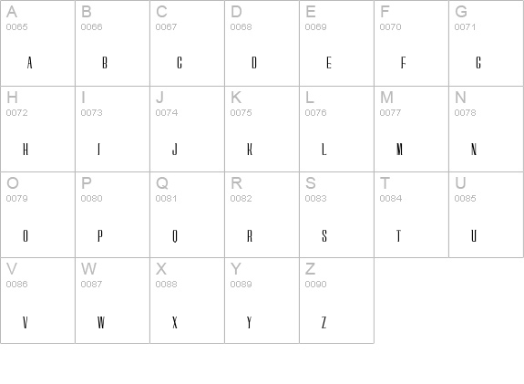 LTechnique uppercase A-Z preview